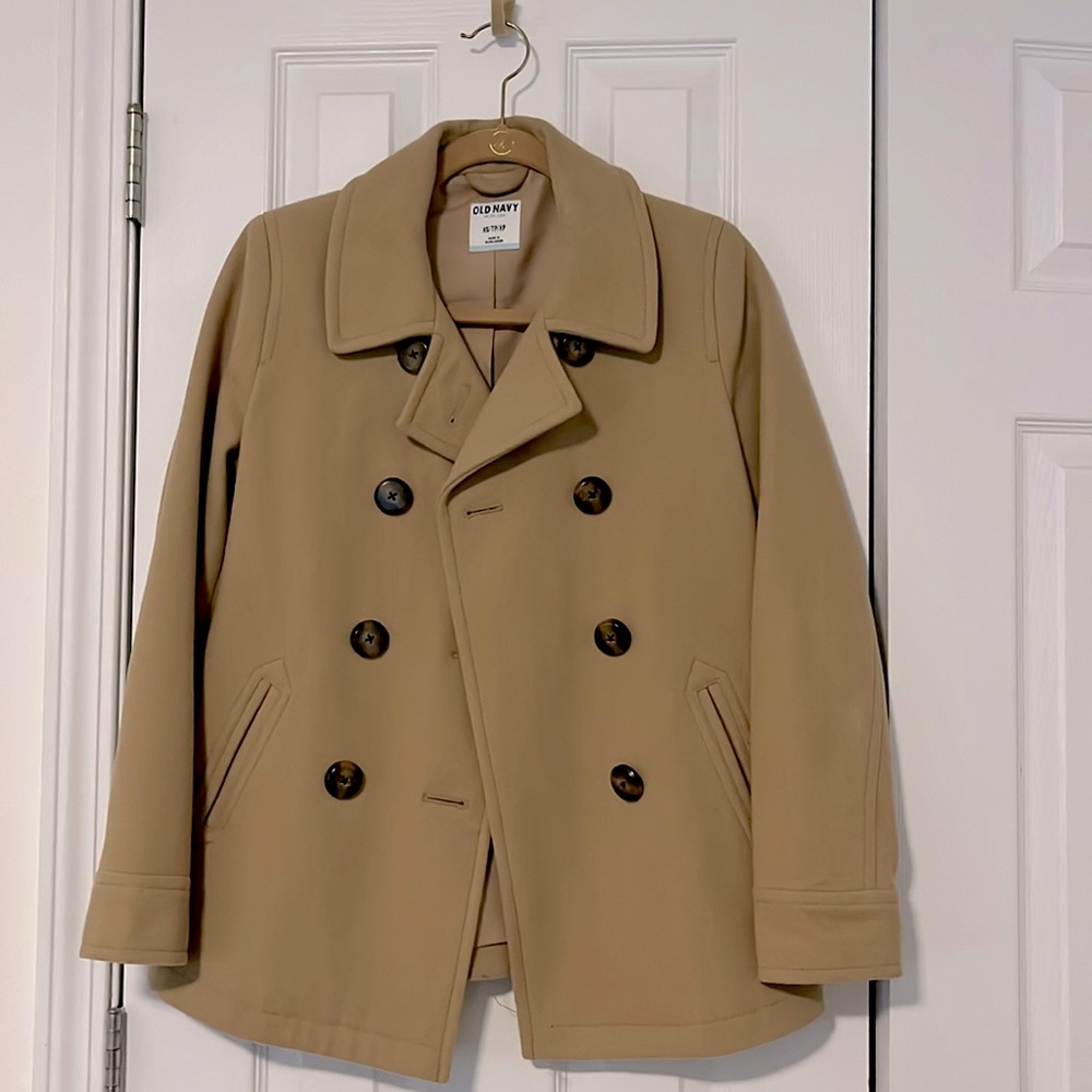 OLD NAVY Women’s Camel Double-Breasted Pea Coat - Size XS